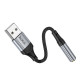 Кабель-переходник Hoco LS36 Fresh external sound card USB to 3.5