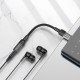 Кабель-перехідник Hoco LS37 Spirit transparent digital audio converter Type-C to 3.5mm