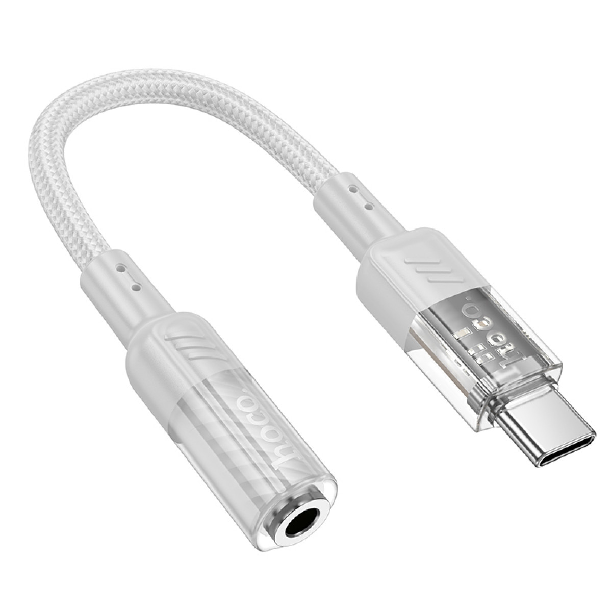 Кабель-перехідник Hoco LS37 Spirit transparent digital audio converter Type-C to 3.5mm