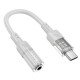 Кабель-перехідник Hoco LS37 Spirit transparent digital audio converter Type-C to 3.5mm