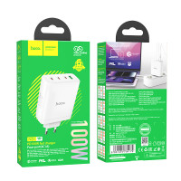 СЗУ Hoco N31 Leader PD100W four-port(3C1A) fast charger / Зарядные устройства+ №8781 + UAX СЗУ Hoco N31 Leader PD100W four-port(3C1A) fast charger / Зарядные устройства + №8781