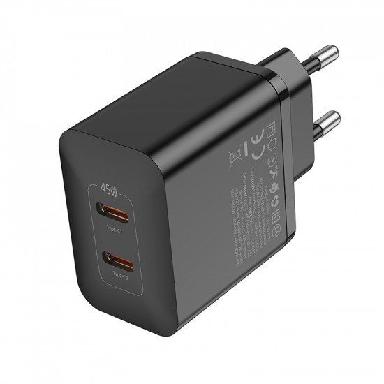 СЗУ Hoco N35 Streamer dual-port PD45W(2C) charger