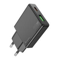 СЗУ Hoco N38 Delgado dual port PD20W+QC3.0 charger / Hoco + №9457