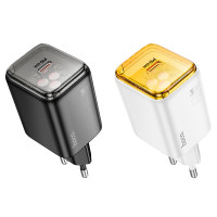 СЗУ Hoco N54 Monsoon single port PD45W charger / Адаптеры+ №10125 + UAX СЗУ Hoco N54 Monsoon single port PD45W charger / Адаптеры + №10125