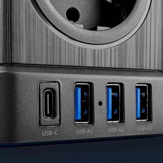 Удлинитель Hoco NS8 Sharp 5 position(PD20W/1C3A) desktop socket