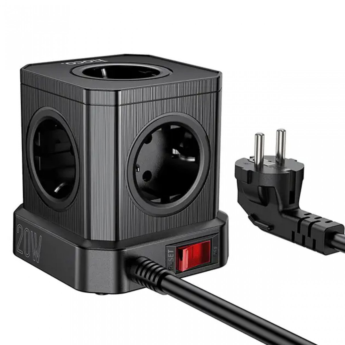 Подовжувач Hoco NS8 Sharp 5 position(PD20W/1C3A) desktop socket