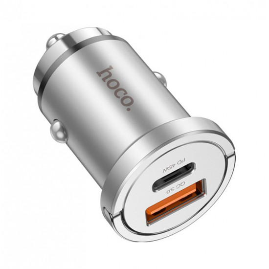 АЗУ Hoco NZ10 Handy PD45W+QC3.0 car charger