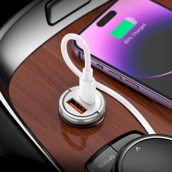 АЗУ Hoco NZ10 Handy PD45W+QC3.0 car charger