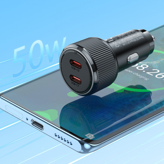 Автодержатель Hoco NZ14B Guerrero PD50W(2C) car charger