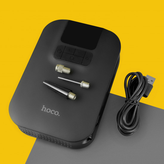 Портативний компресор для автомобіля Hoco S53 Breeze portable smart air pump