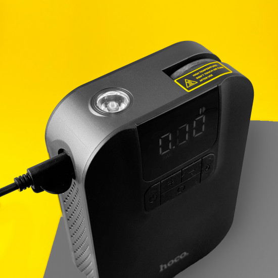 Портативний компресор для автомобіля Hoco S53 Breeze portable smart air pump