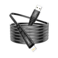 Кабель Hoco U105 Treasure jelly braided charging data cable for iP / Lightning + №8794