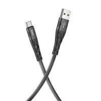 Кабель Hoco U105 Treasure jelly braided charging data cable for Type-C / Кабелі / Перехідники + №8796