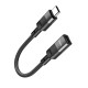 Кабель Hoco U107 Type-C male to iP female adapter cable(L=0.1m)