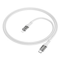 Кабель Hoco U111 iP Transparent Discovery Edition PD charging data cable / Кабеля + №8807