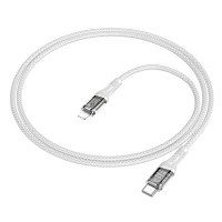 Кабель Hoco U111 iP Transparent Discovery Edition PD charging data cable / Бренди + №8807