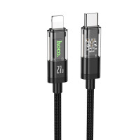 Кабель Hoco U116 Transparent Discovery Edition PD charging data cable for iP / Кабеля + №8812