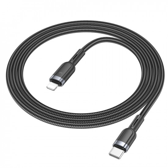 Кабель Hoco U117 Grand PD intelligent power-off charging data cable iP