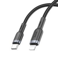 Кабель Hoco U117 Grand PD intelligent power-off charging data cable iP / Бренди + №8814