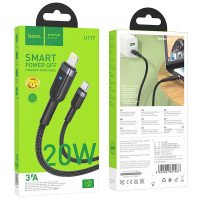 Кабель Hoco U117 Grand PD intelligent power-off charging data cable iP / Бренди + №8814