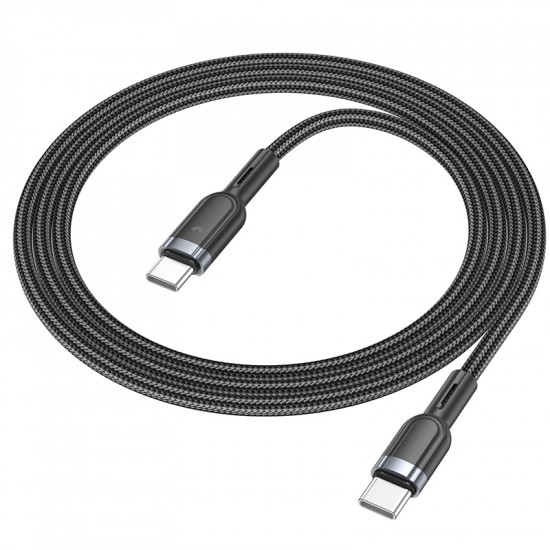 Кабель Hoco U117 Grand 60W intelligent power-off charging data cable Type-C to Type-C