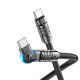 Кабель Hoco U118 Type-C to Type-C Triumph 60W rotating charging data cable