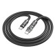 Кабель Hoco U118 Type-C to Type-C Triumph 60W rotating charging data cable