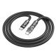 Кабель Hoco U118 Type-C to Type-C Triumph 60W rotating charging data cable