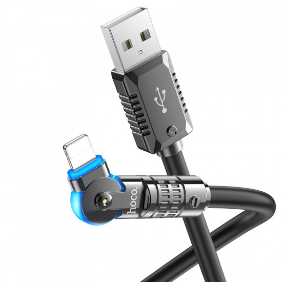 Кабель Hoco U118 iP Triumph rotating charging data cable