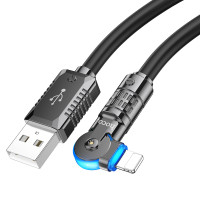 Кабель Hoco U118 iP Triumph rotating charging data cable / Hoco + №9534