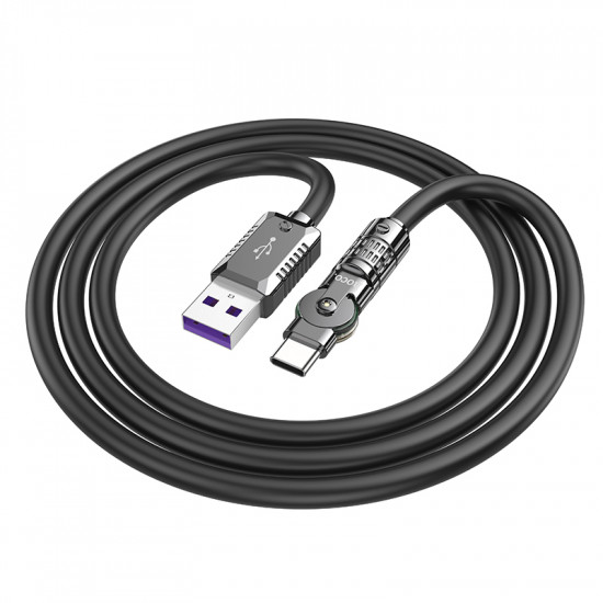 Кабель Hoco U118 Type-C Triumph 100W rotating charging data cable