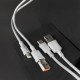 Кабель Hoco U131 Afortunado 2-in-1 charging data cable USB/Type-C to Type-C