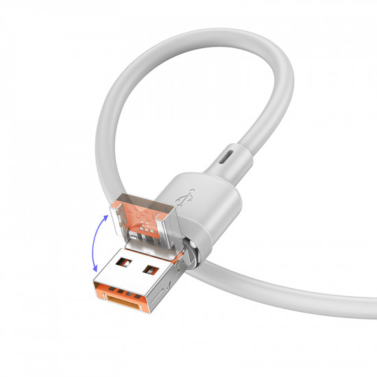 Кабель Hoco U131 Afortunado 2-in-1 charging data cable USB/Type-C to iP