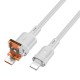 Кабель Hoco U131 Afortunado 2-in-1 charging data cable USB/Type-C to iP