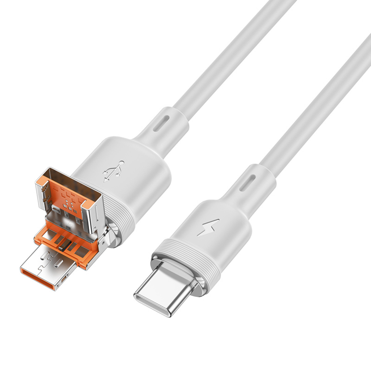 Кабель Hoco U131 Afortunado 2-in-1 charging data cable USB/Type-C to Type-C