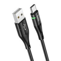 Кабель Hoco U93 Shadow charging data cable for Type-C / USB + №8824
