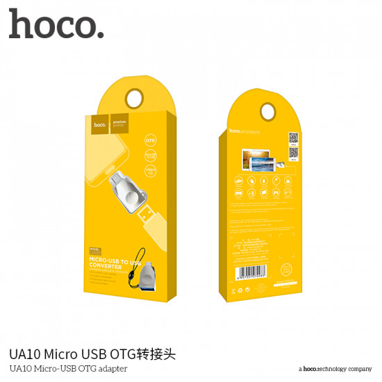 Адаптер Hoco UA10 Micro-USB OTG adapter