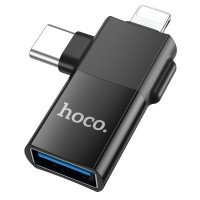 Адаптер Hoco UA17 iP Male to Type-C female USB2.0 adapter / Адаптери + №8828