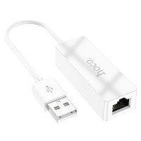 Переходник Hoco UA22 Acquire USB ethernet adapter(100 Mbps) / Кабелі / Перехідники + №8836