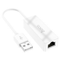 Переходник Hoco UA22 Acquire USB ethernet adapter(100 Mbps) / USB + №8836