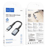 Адаптер Hoco UA24 Adapter iP to USB-A female USB 2.0 / Тип ЗП + №9801