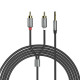 Аудио кабель Hoco UPA10 double lotus rca audio cable 3.5mm