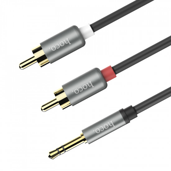 Аудио кабель Hoco UPA10 double lotus rca audio cable 3.5mm