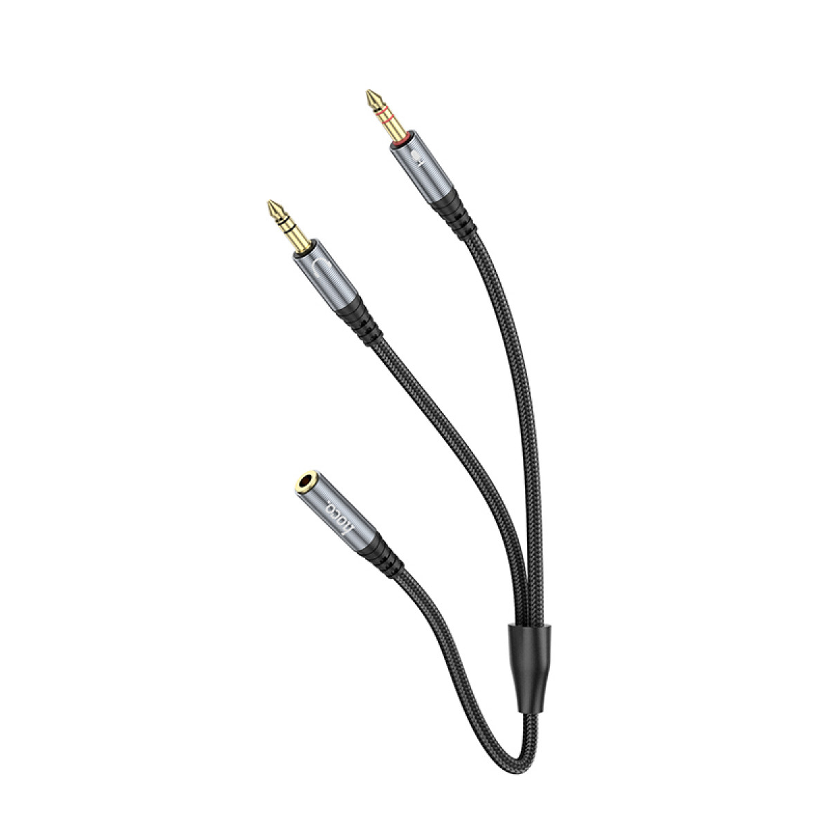 Аудио кабель Hoco UPA21 2-in-1 3.5 headset audio adapter cable(female to 2*male)