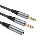 Аудио кабель Hoco UPA21 2-in-1 3.5 headset audio adapter cable(female to 2*male)