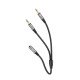 Аудио кабель Hoco UPA21 2-in-1 3.5 headset audio adapter cable(female to 2*male)