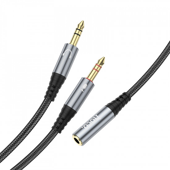 Аудио кабель Hoco UPA21 2-in-1 3.5 headset audio adapter cable(female to 2*male)