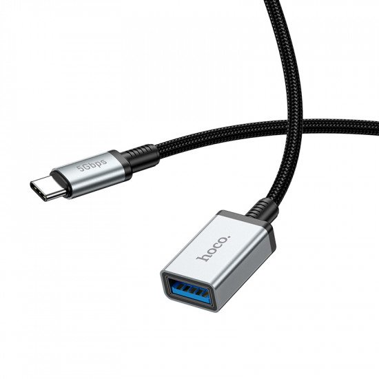 Кабель Hoco US10 Type-C male to USB female USB3.0 excellent speed extension cable