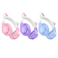 Наушники Hoco W42 Cat ears BT headphones / Hoco+ №9485 + UAX Наушники Hoco W42 Cat ears BT headphones / Hoco + №9485