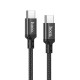 Кабель Hoco X14 Double speed 60W charging data cable Type-C to Type-C(L=1M)